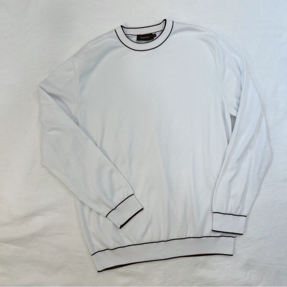 Bugatchi Solid Crew Neck Sweater - image 6